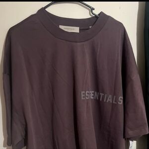 Essentials Brown Short Sleeve Tee Casual Comfort